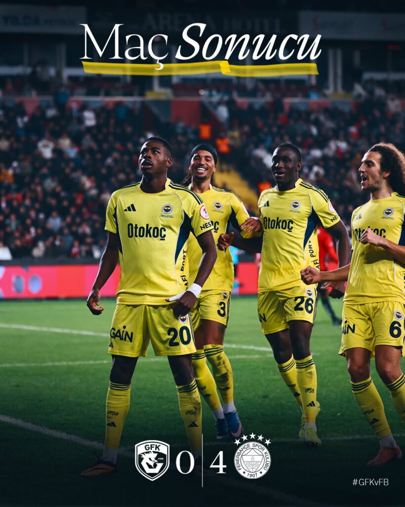 Ziraat Türkiye Kupası’nda Fenerbahçe Çeyrek Finalde!