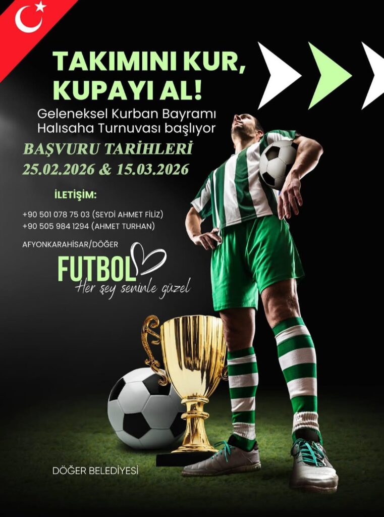 Döğer Belediyesi Geleneksel Bayram Halısaha Turnuvası Katılım Başvurularını Açıkladı
