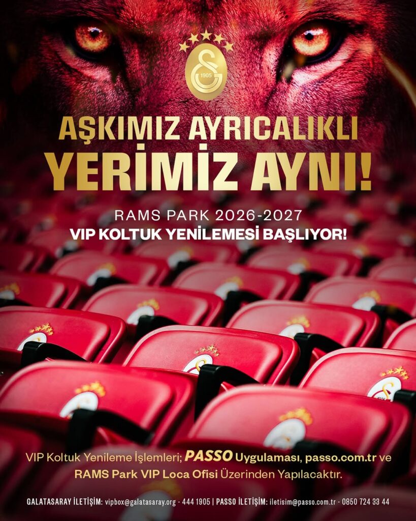 Galatasaray’dan VIP Koltuklara Davet: Yenileme Dönemi Başlıyor!