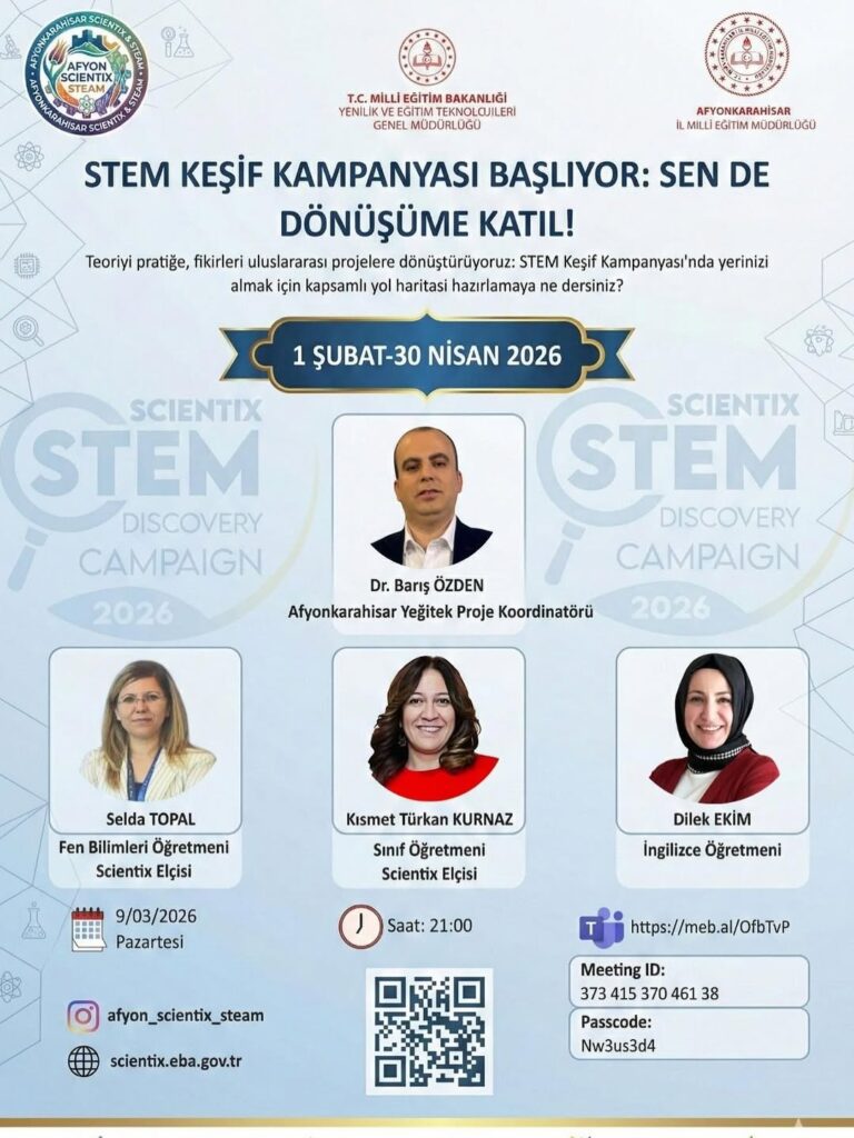 STEM Keşif Kampanyası Başlıyor: Öğretmenlere Webinar Daveti