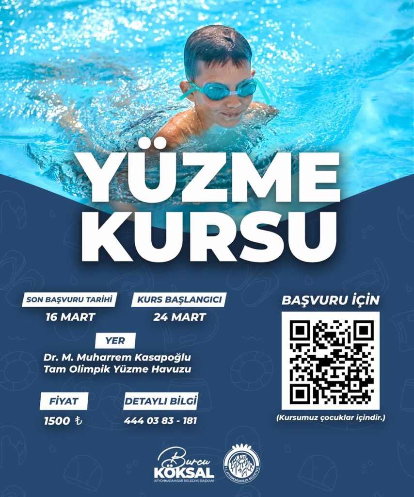 T.C. Afyonkarahisar Belediyesi: Çocuklar İçin Yüzme Kursları Başlıyor