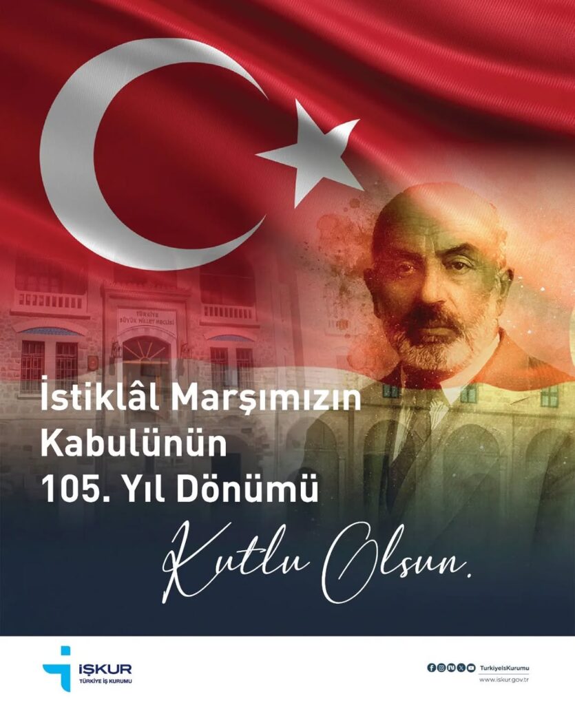 İstiklâl Marşı’nın Kabulünün 105. Yıl Dönümünde Mehmet Âkif Ersoy ve Şehitler Anıldı