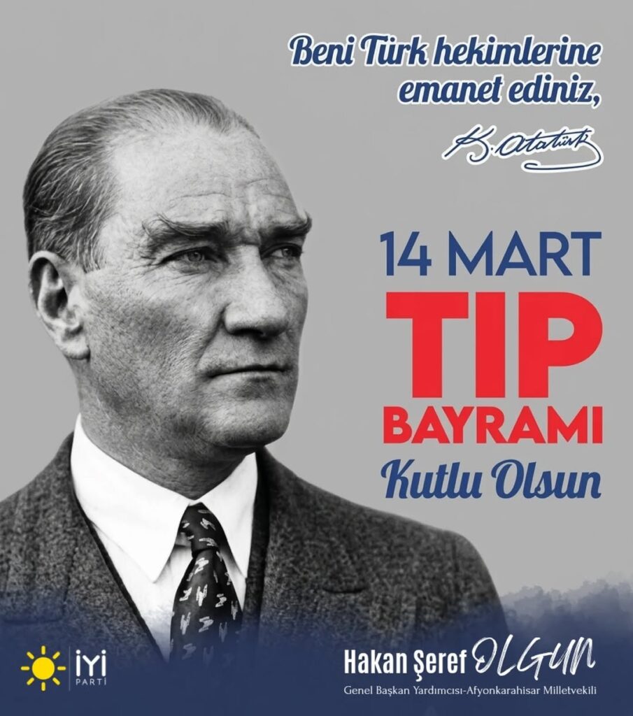 İyi Parti Milletvekili Hakan Şeref Olgun’dan Özel 14 Mart Tıp Bayramı Paylaşımı