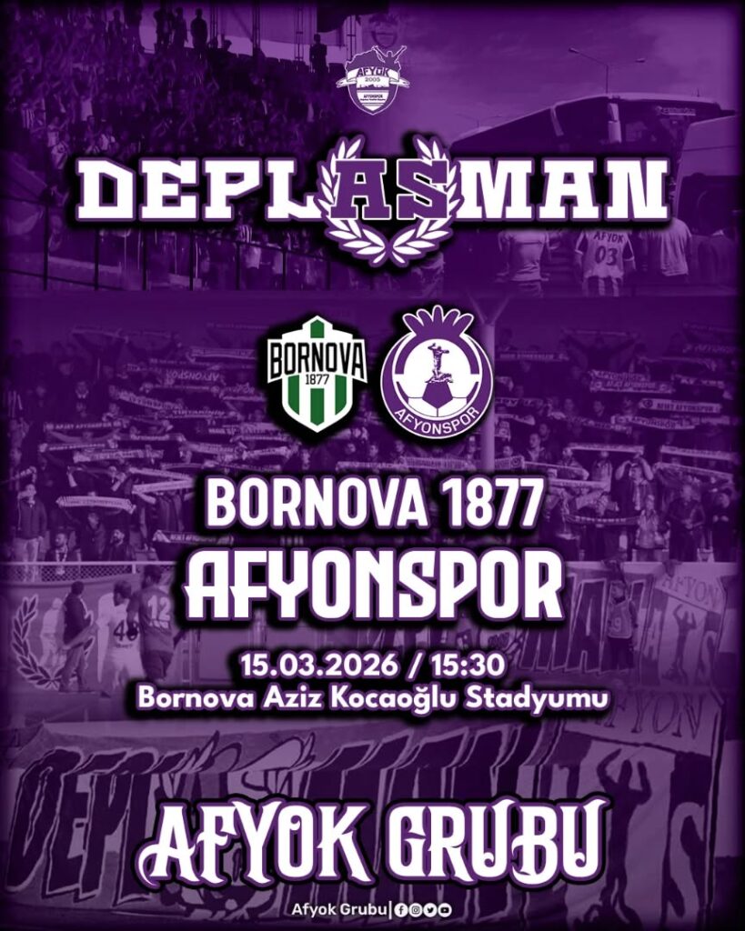 Afyonspor Yarın Bornova Maçı İçin İzmir’e Gidiyor