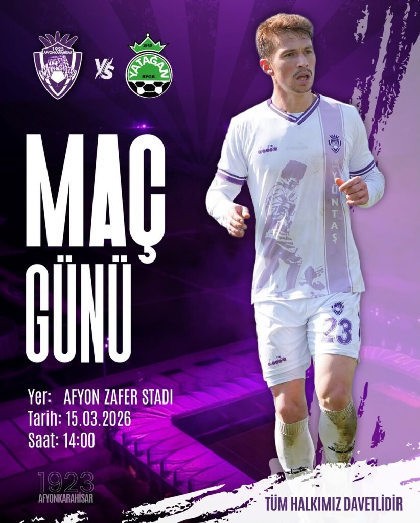 1923 Afyonkarahisar SK – Yatağan Spor Maçı Bugün