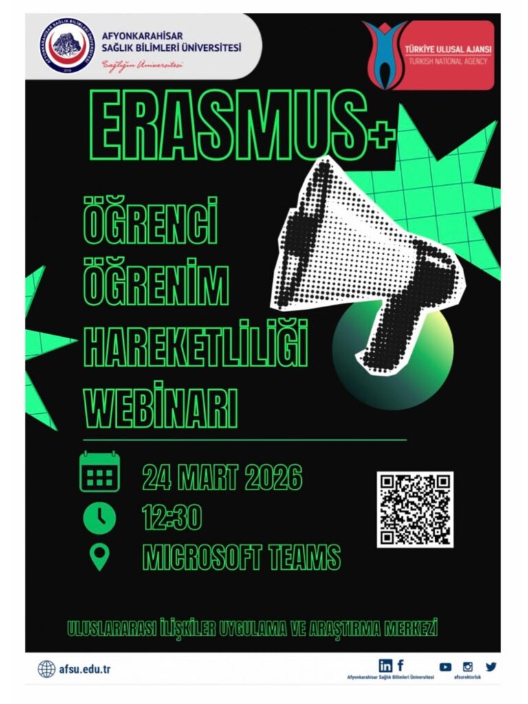2026 – 2027 Akademik Yılı Erasmus+ Öğrenci Öğrenim Hareketliliği Webinarı