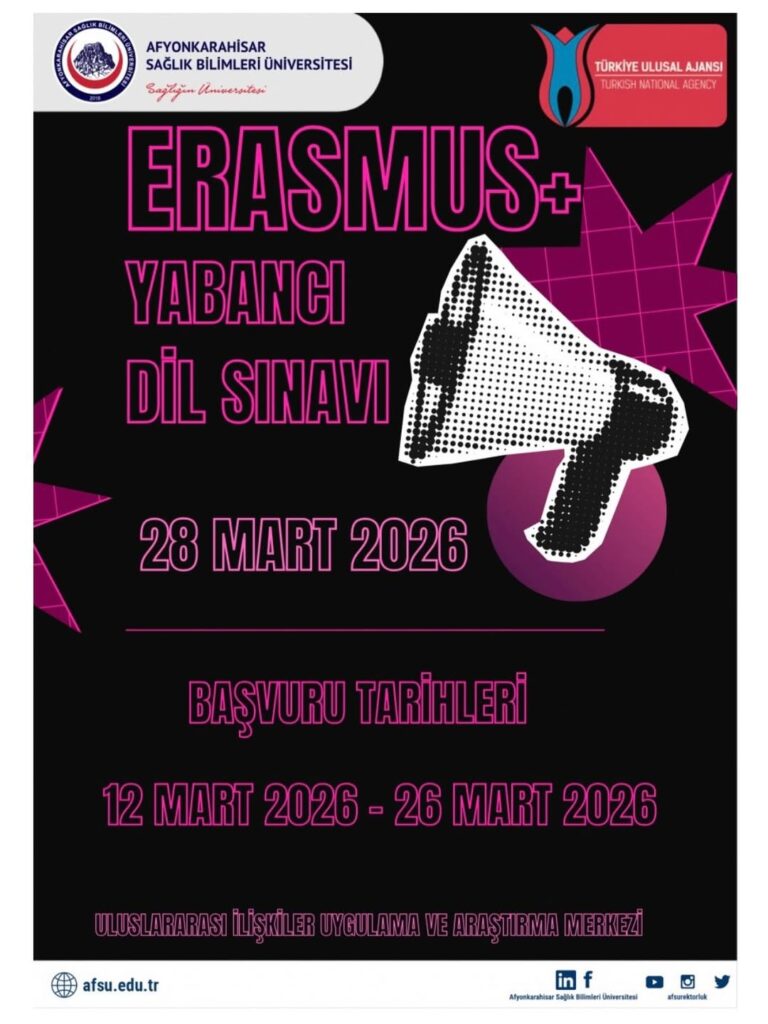 2025-2026 Akademik Yılı Erasmus+ Yabancı Dil Sınavı Açıklandı