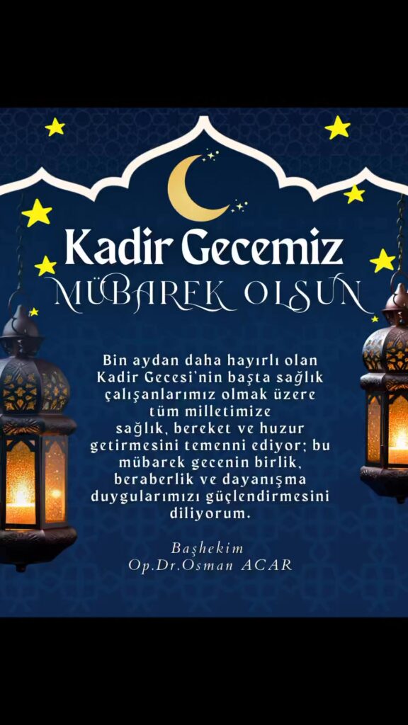 Afyonkarahisar Devlet Hastanesi’nden Anlamlı Kadir Gecesi Programı