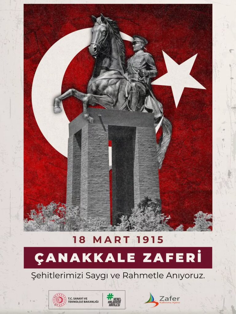 Çanakkale Zaferi’nin 111. Yıl Dönümünde Şehitlerimizi Anıyoruz