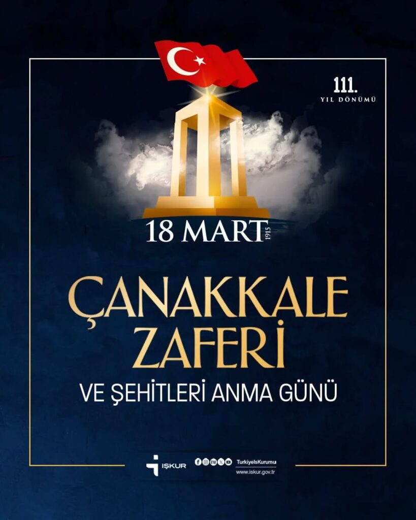 Çanakkale Zaferi’nin 111. Yıl Dönümünde Gazi Mustafa Kemal Atatürk ve Kahramanlarımızı Anıyoruz