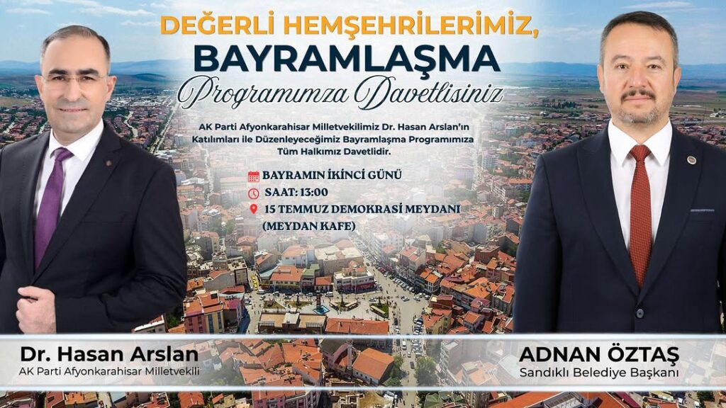 Afyonkarahisar’da Bayramlaşma Programı Düzenlenecek