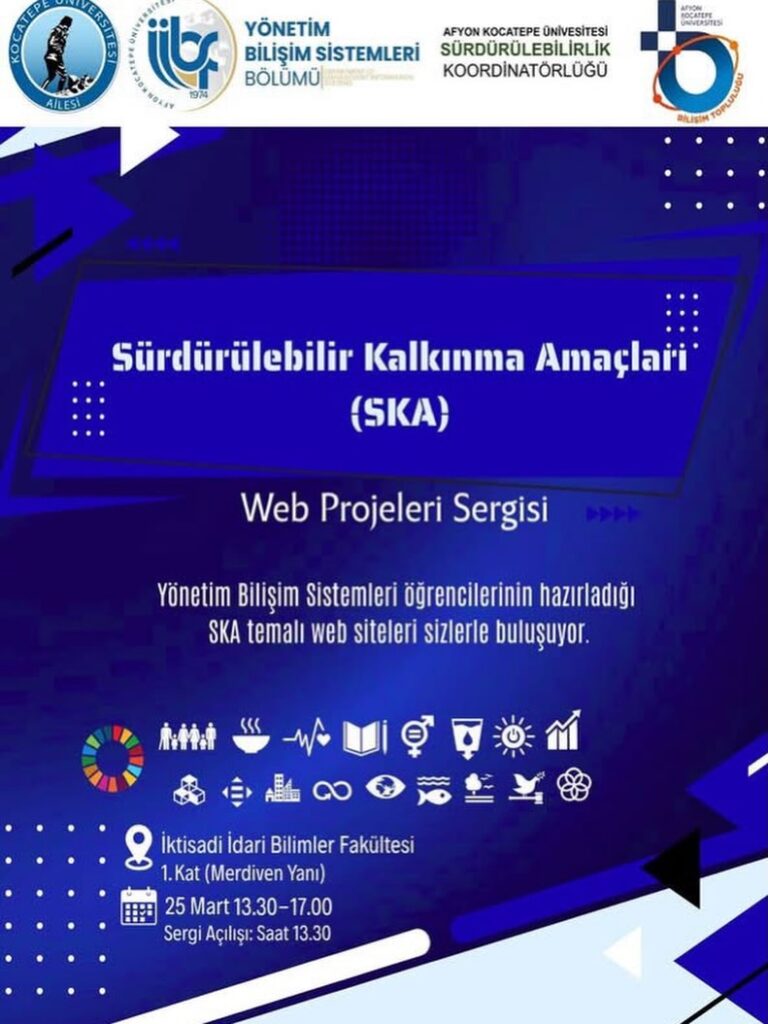 Afyon Kocatepe Üniversitesi’nden Sürdürülebilir Kalkınma Amaçları Web Projeleri Sergisi