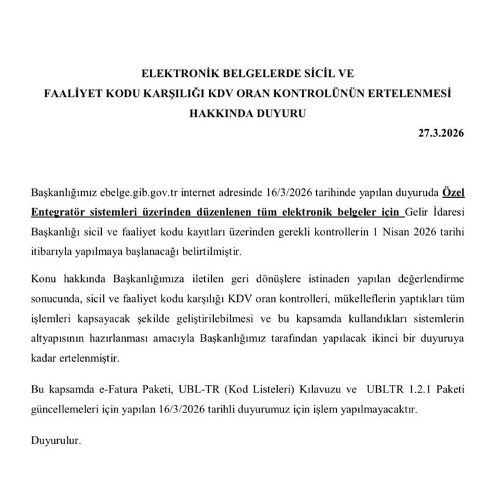 Afyonkarahisar Mali Müşavirler Odası’ndan Paylaşım