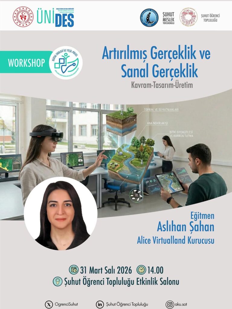 Afyon Kocatepe Üniversitesi’nde Bugün: Artırılmış Gerçeklik ve Sanal Gerçeklik Atölyesi