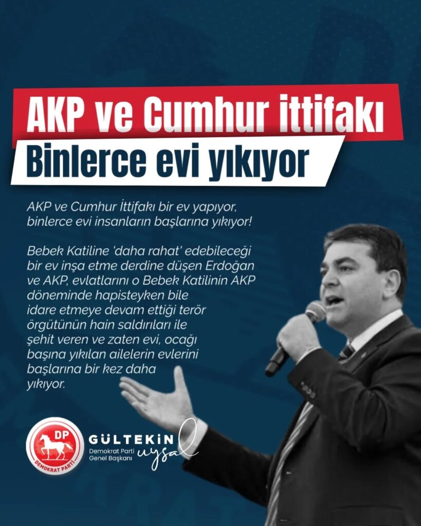 AKP ve Cumhur İttifakı’nın Ev Yapımı ve Yıkımı Skandalı
