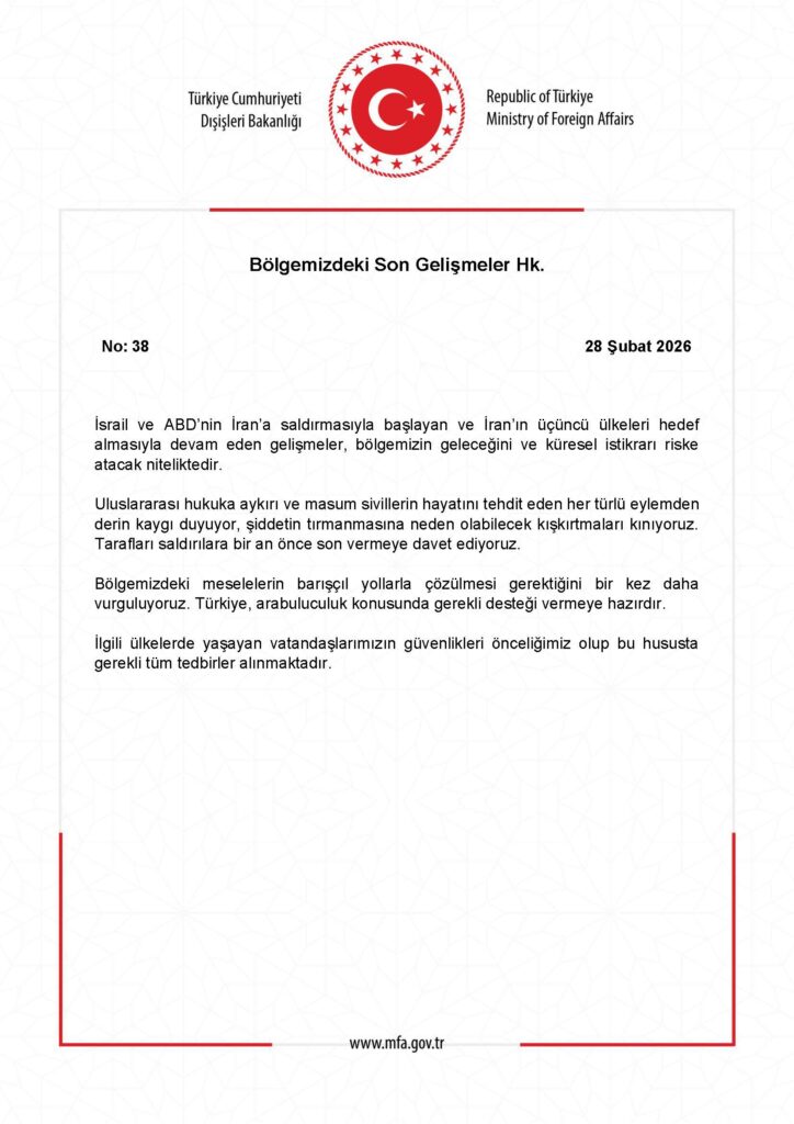 Bölgedeki Son Gelişmeler