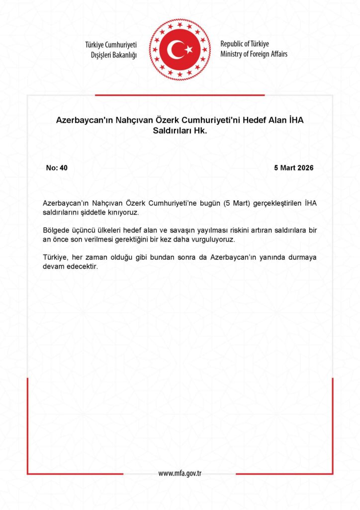 Nahçıvan Özerk Cumhuriyeti’ne İHA Saldırıları