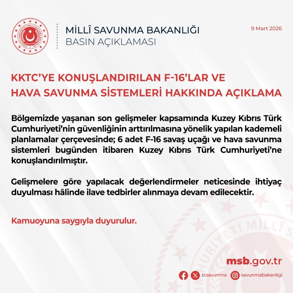 KKTC’deki F-16 ve Savunma Sistemleri