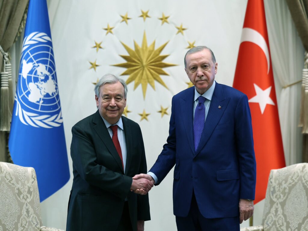 Erdoğan, Guterres ile Görüştü