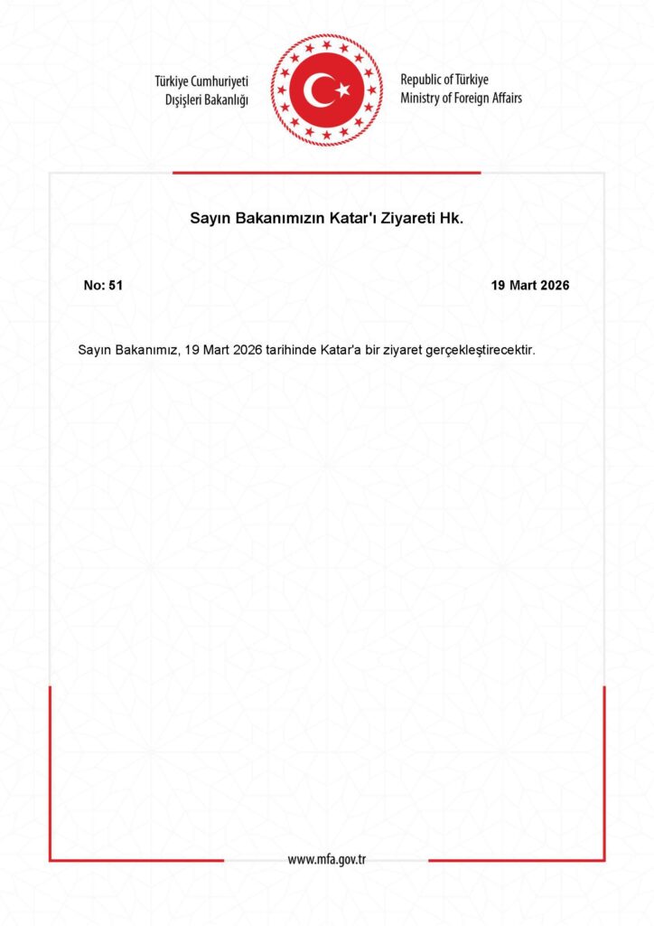 Bakanın Katar Ziyareti