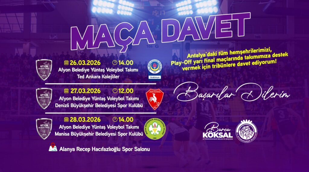 Afyon Kadın Voleybol Takımı Yarı Finalde
