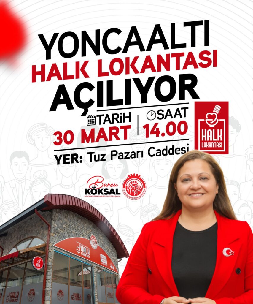 Yoncaaltı Halk Lokantası Açılıyor