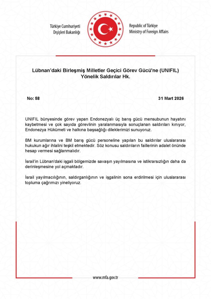 Lübnan’daki UNIFIL Saldırıları