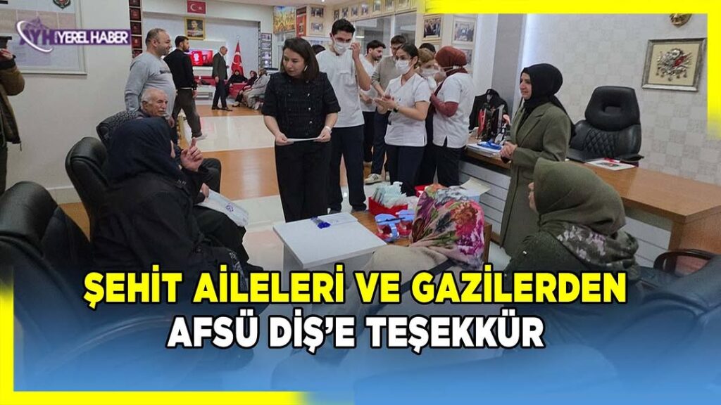 Afyonkarahisar Şube Başkanı İsmail Kumartaşlı, Şehit ve Gazilere Teşekkür Etti