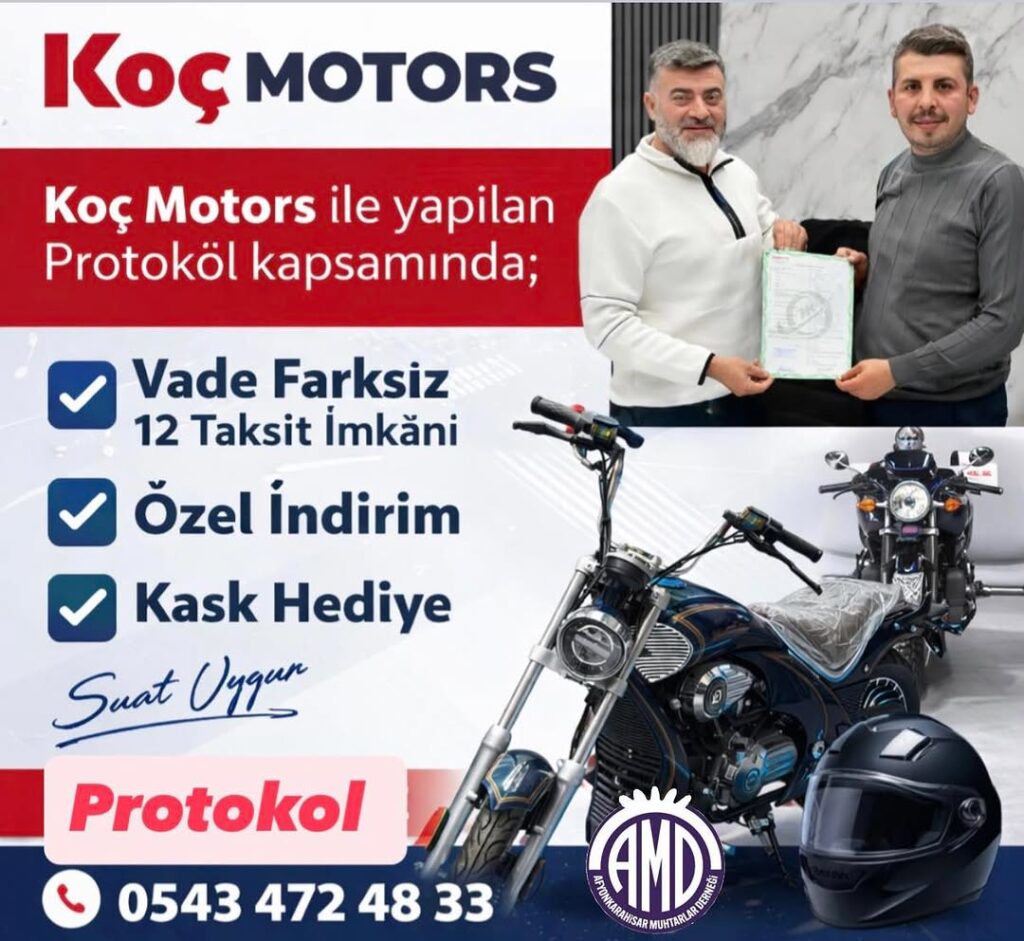 Afyonkarahisar Muhtarlar Derneği İle İsmail Koç Motors Arasında Protokol İmzalandı