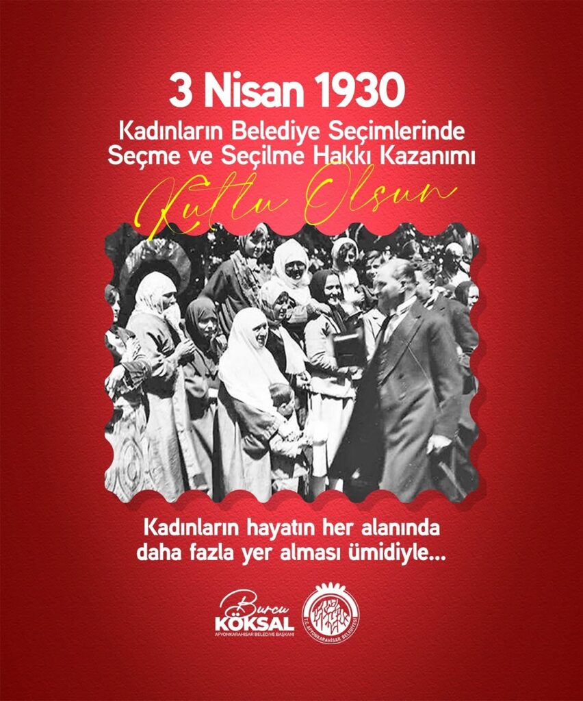Afyonkarahisar Belediye Başkanı Burcu Köksal’dan Kadın Haklarına Destek Açıklaması