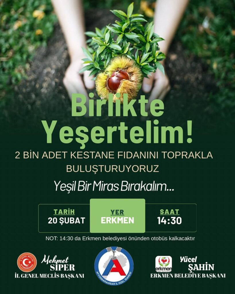 Afyonkarahisar İl Genel Meclisi’nden Çevre Dostu Davet!