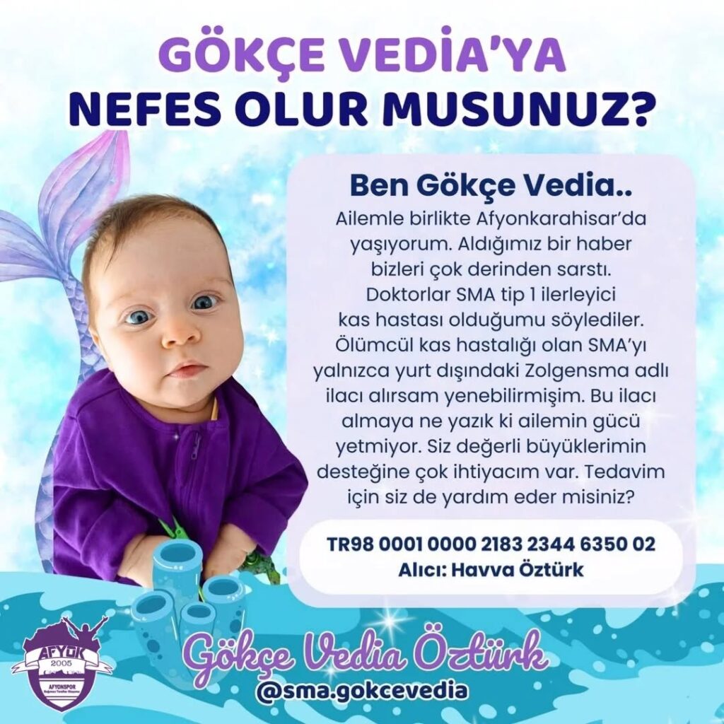 Afyonkarahisar Afyok Grubu, Gökçe Vedia’ya Destek İçin Nefes Almaya Davet Ediyor