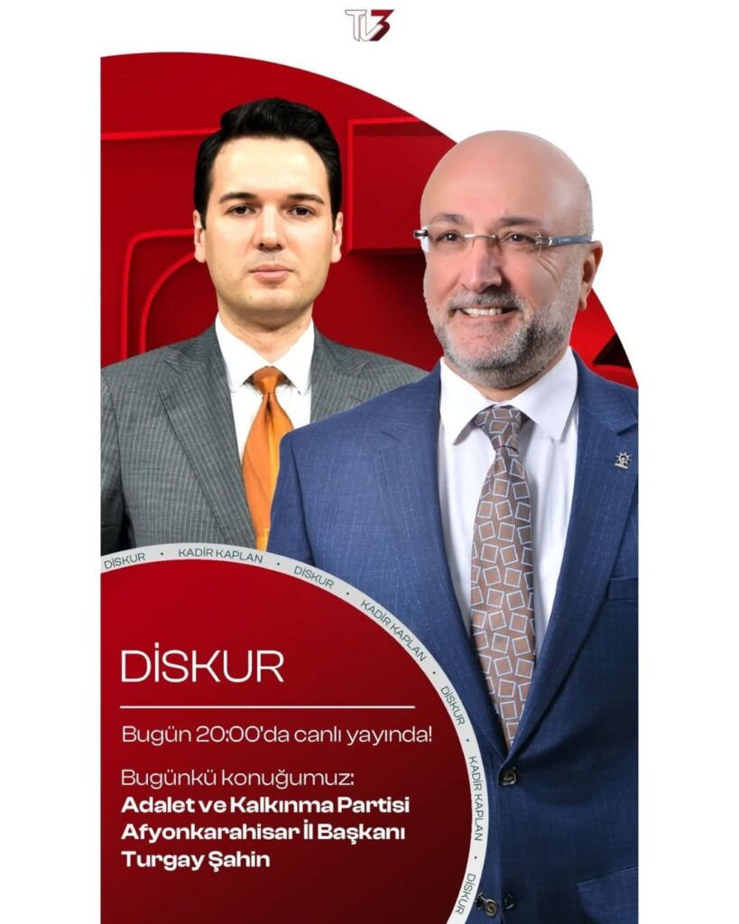 AK Parti Afyonkarahisar İl Başkanlığı TV3’te Programa Konuk Olacak