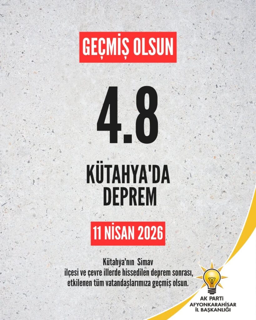 Kütahya Simav Depremi Sonrası Vatandaşlara Geçmiş Olsun Dilekleri