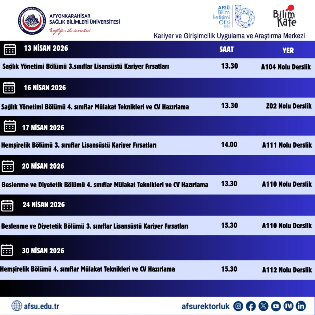 AFSÜ’den Mülakat Teknikleri ve CV Hazırlama Eğitimleri
