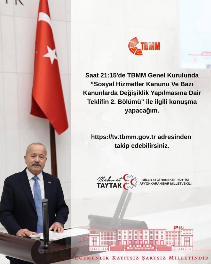 TBMM Genel Kurulunda yapılacak konuşma ne zaman ve hangi konuda olacak?