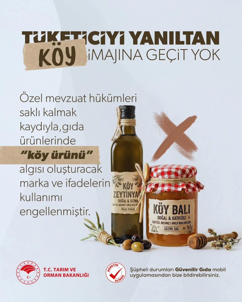 Tüketiciyi Yanıltan ‘Köy’ İmajına Geçit Yok – Gıda Etiketlerinde Yeni Düzenleme