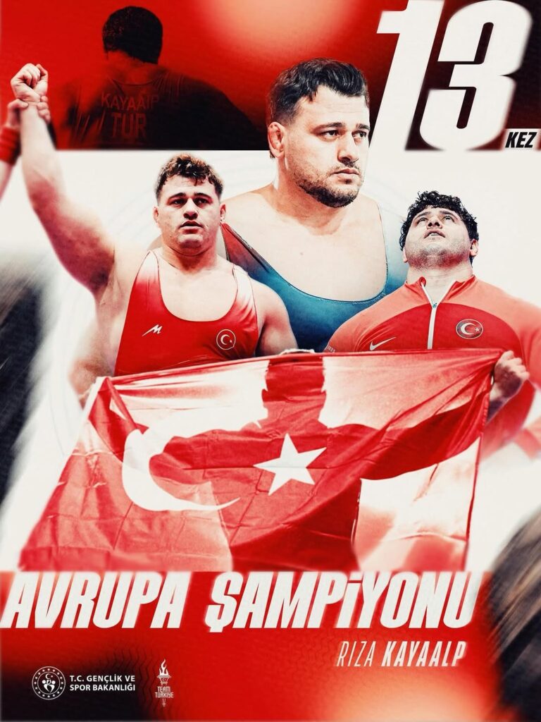 Rıza Kayaalp Avrupa Güreş Şampiyonası’nda 13. Kez Şampiyon Oldu
