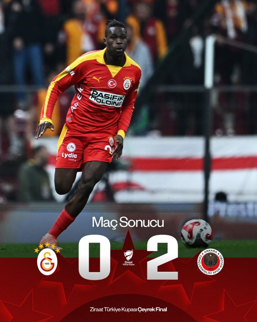 Galatasaray – Gençlerbirliği Maçı Sonucu: 0-2