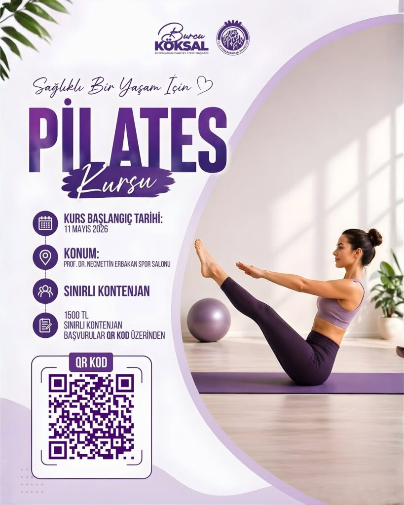 Afyonkarahisar Belediyesi’nden Pilates Kursu Duyurusu