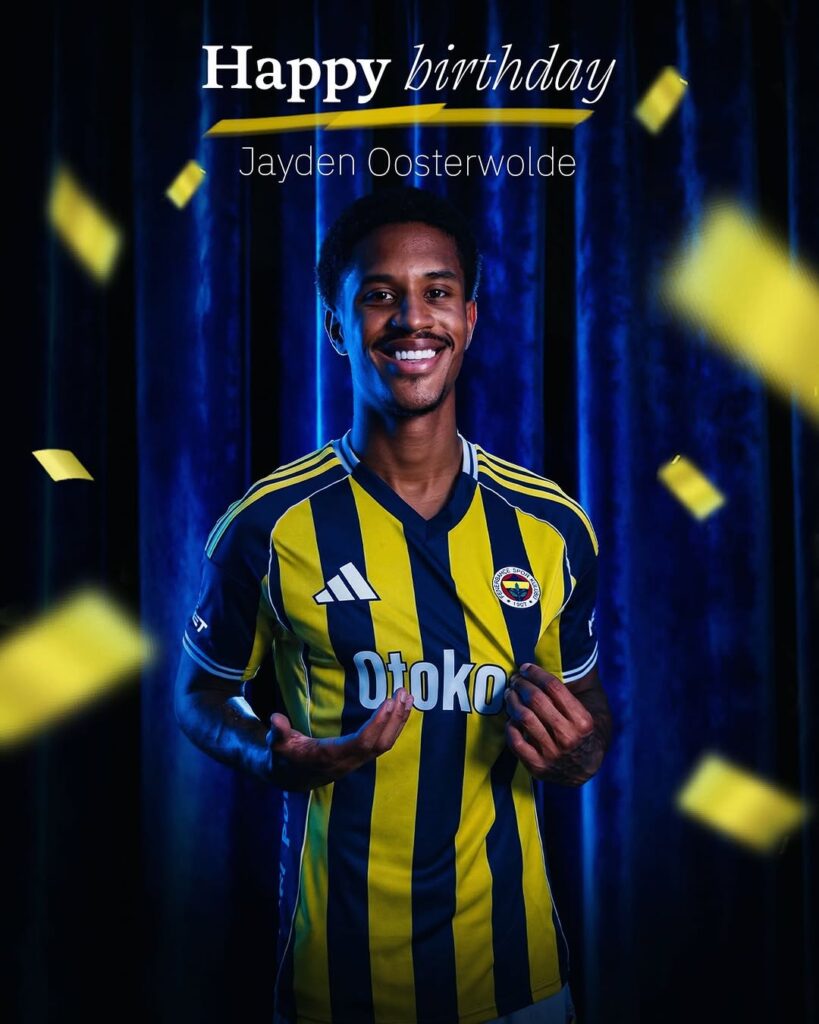 Fenerbahçe Spor Kulübü Futbolcusu Jayden Oosterwolde’nin Doğum Günü Kutlandı