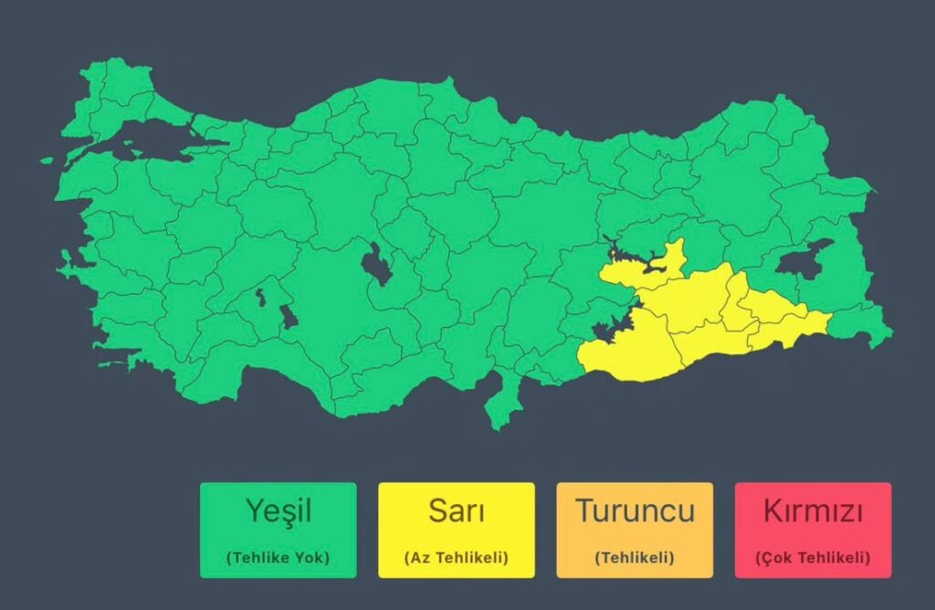 Meteoroloji Genel Müdürlüğü’nden Son Hava Durumu Raporu