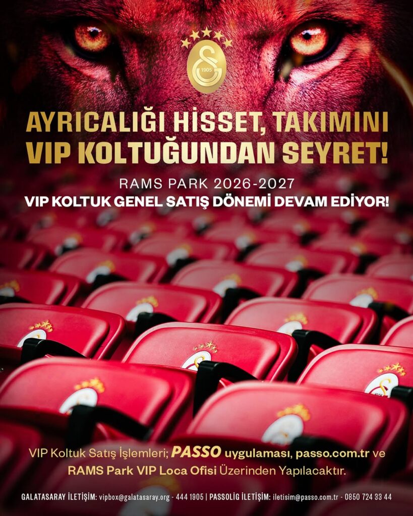 Galatasaray Spor Kulübü’nden VIP Koltuk Ayrıcalığı! ????❤️