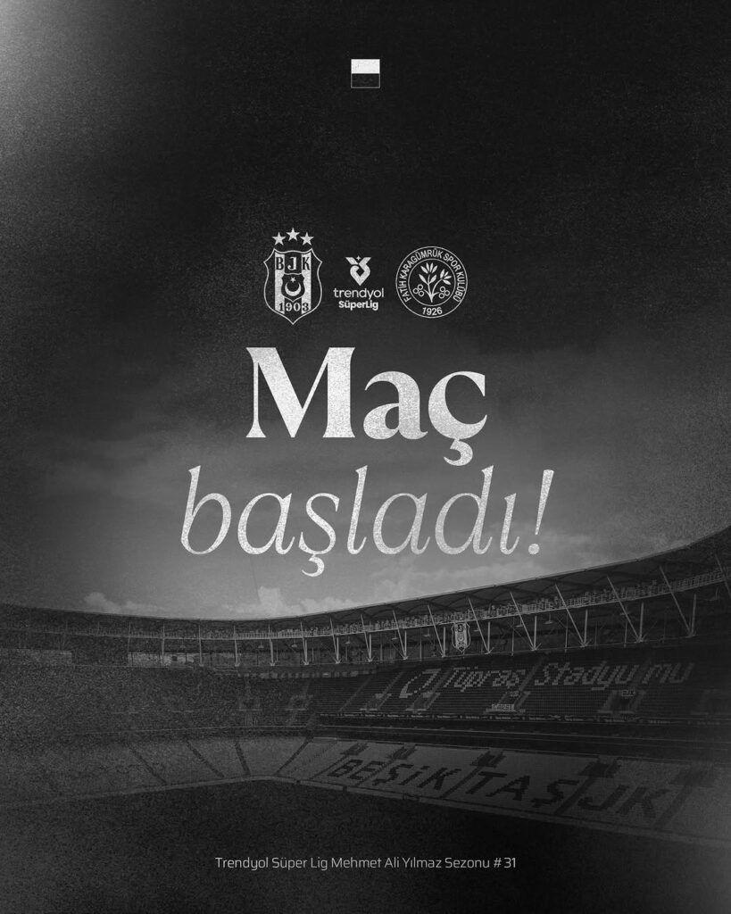 Beşiktaş’ın Maçı Başladı, Taraftarlar Coşkuyla Destekliyor!