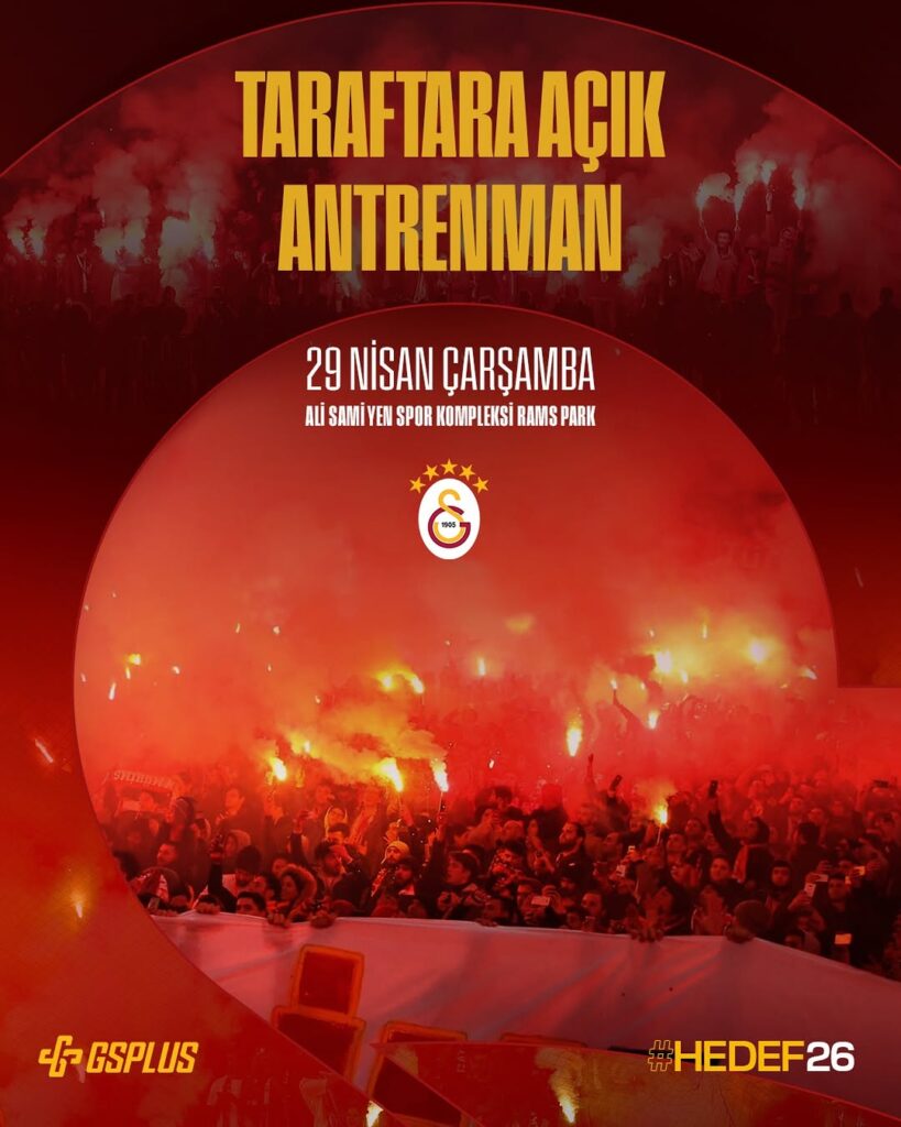 Galatasaray Taraftarı Çarşamba Günü RAMS Park’ta Buluşuyor!