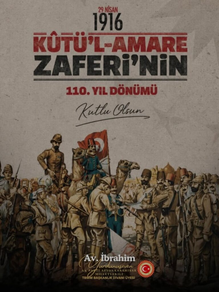 Ak Parti Afyonkarahisar Milletvekili İbrahim Yurdunuseven’den Tarihi Zafer Paylaşımı