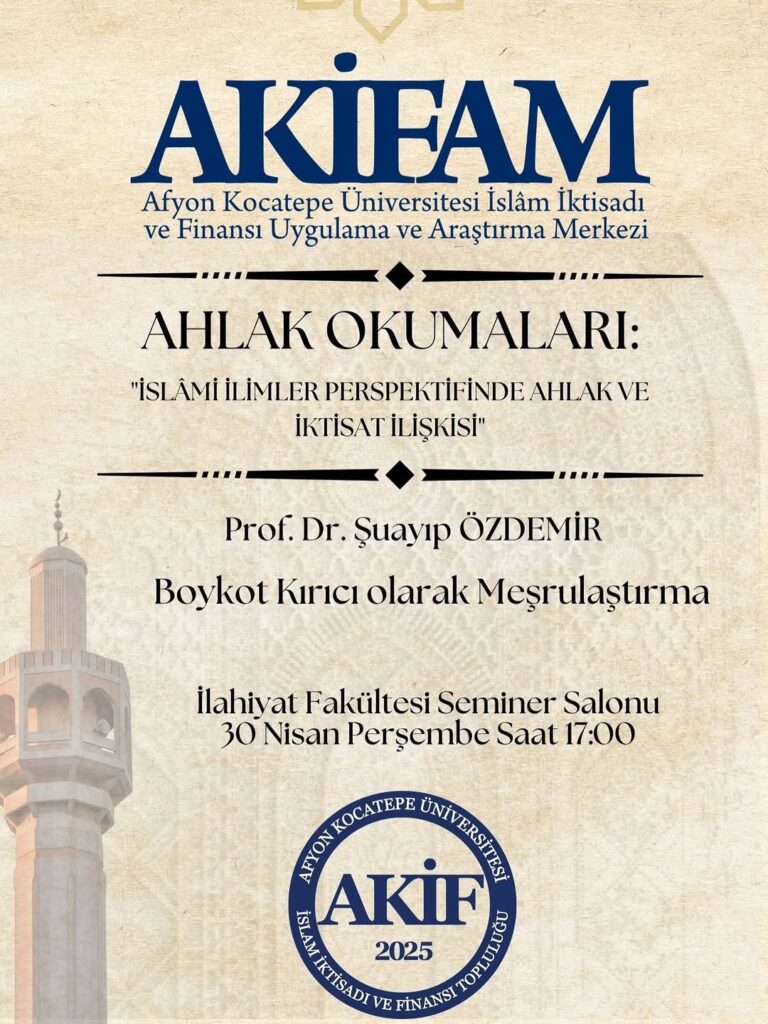 Afyon Kocatepe Üniversitesi’nden Seminer Duyurusu