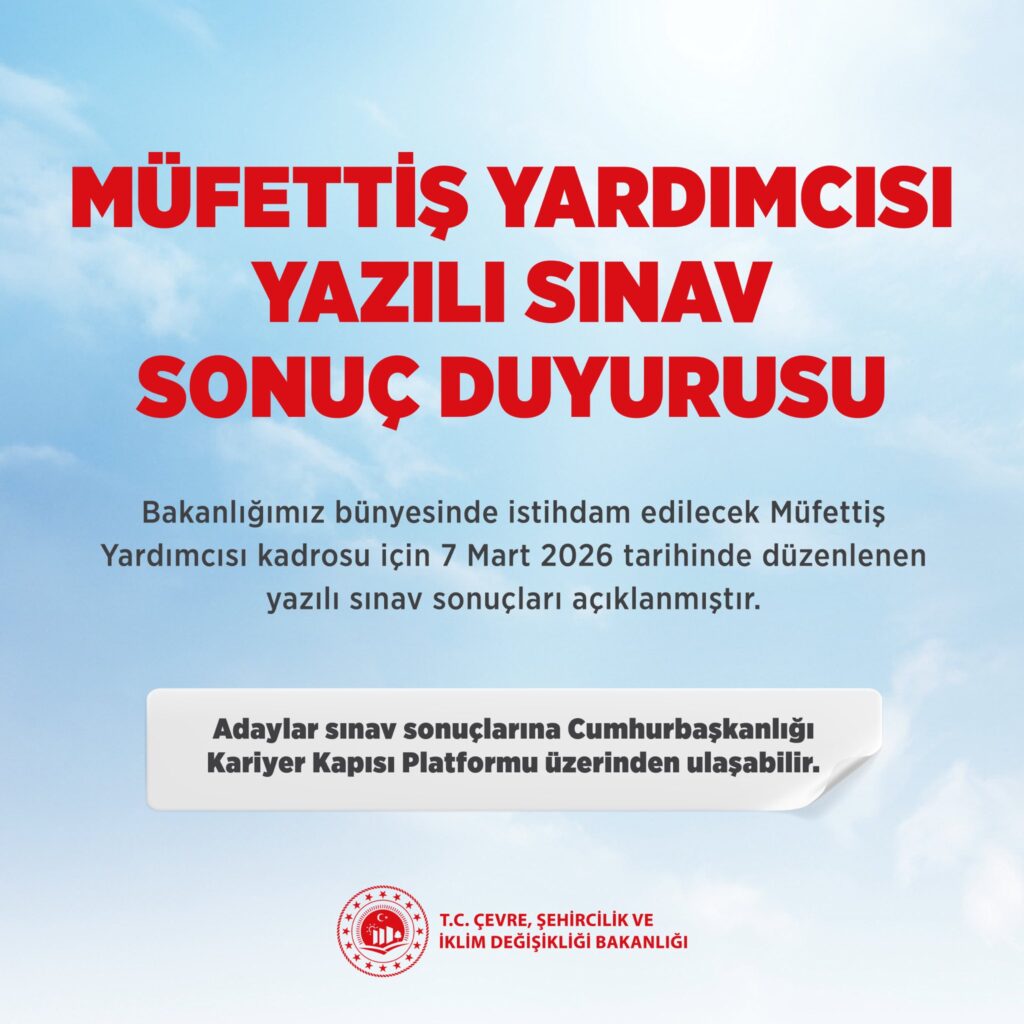 Müfettiş Yardımcısı Sınav Sonuçları Açıklandı