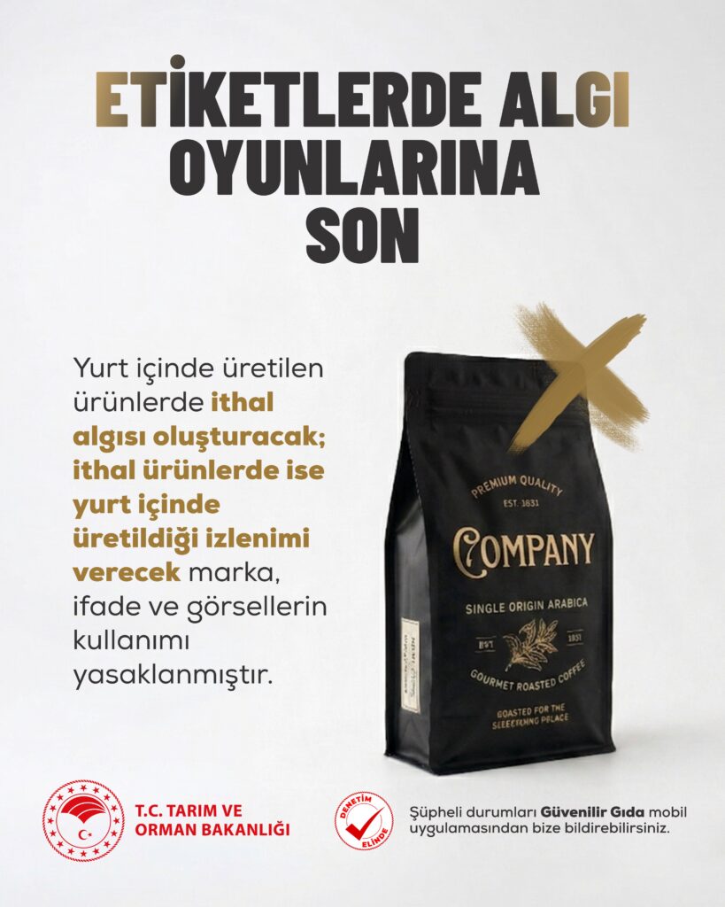 Gıda Ambalajlarında Yerli-İthal Ayrımı Yasaklandı