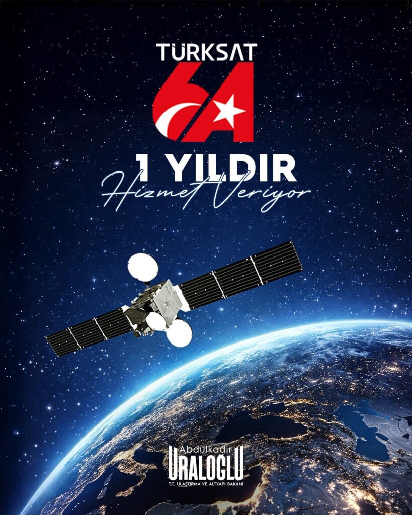 TÜRKSAT 6A’nın uzaya fırlatılmasının yıldönümü
